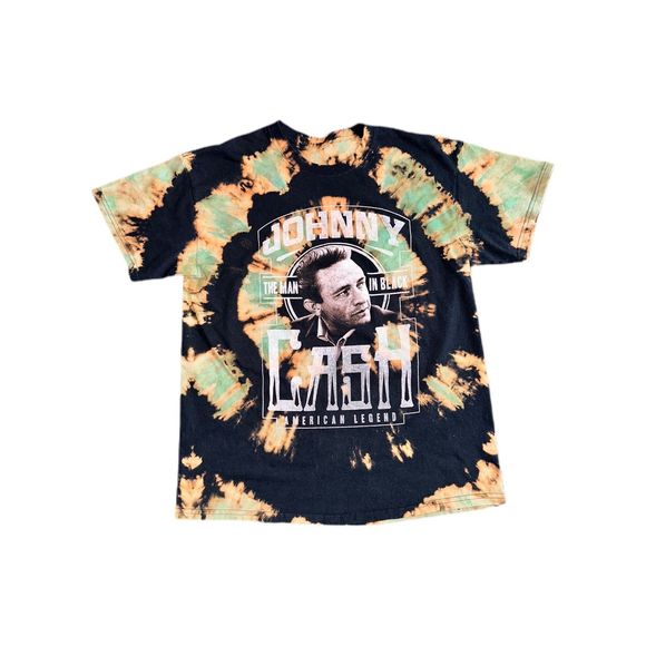 Johnny Cash Reverse Bleached Tee - Picture 1 of 3